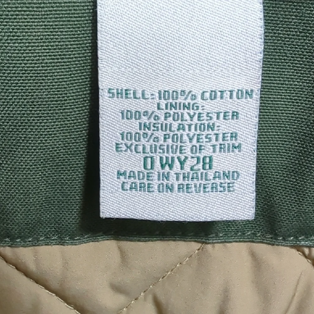 Vtg L.L. Bean Women's Adirondack Chore Barn Coat Corduroy Collar Forest Green Lg - Picture 12 of 15